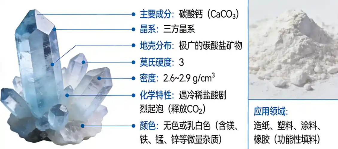方解石与方解石粉体