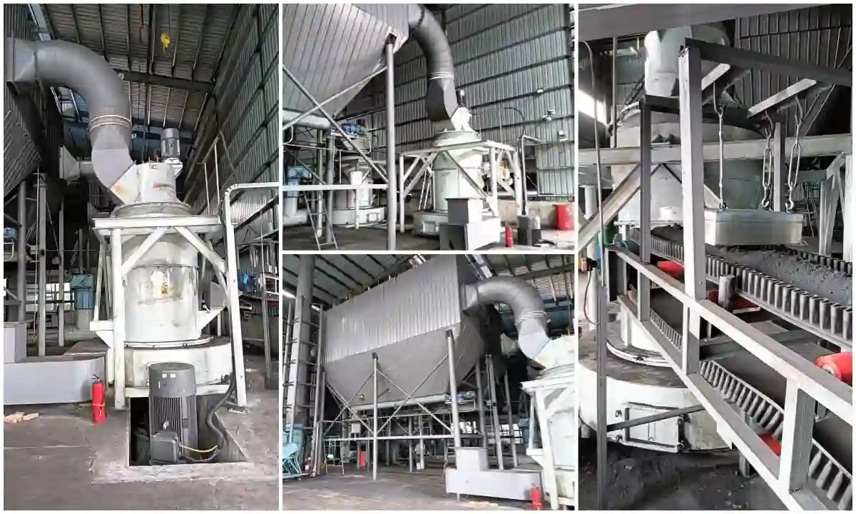 GK开路雷蒙磨粉机加工炭黑客户现场
