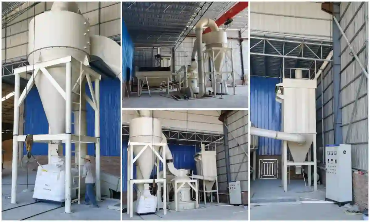 GK雷蒙磨粉机加工膨润土客户现场