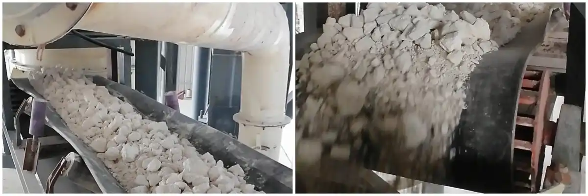 桂林矿机的石灰石磨粉机客户现场
